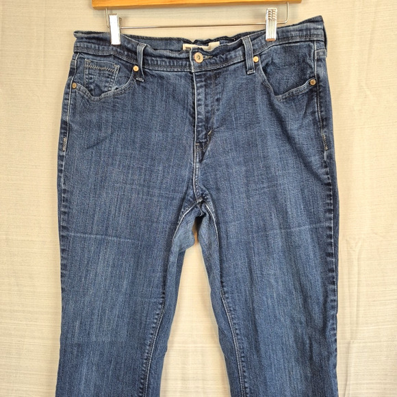 Levis 515 Jeans Womens 14M Bootcut Mid Rise Medium Wash Denim Outdoors Casual - Picture 3 of 16